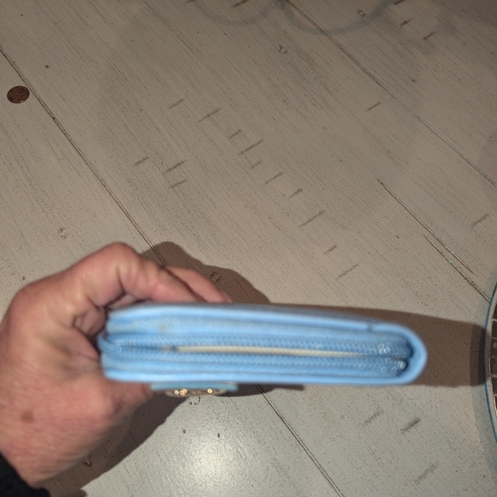 Christian LaCroix baby blue long wallet - Picture 9 of 14